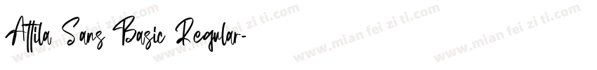 Attila Sans Basic Regular字体转换